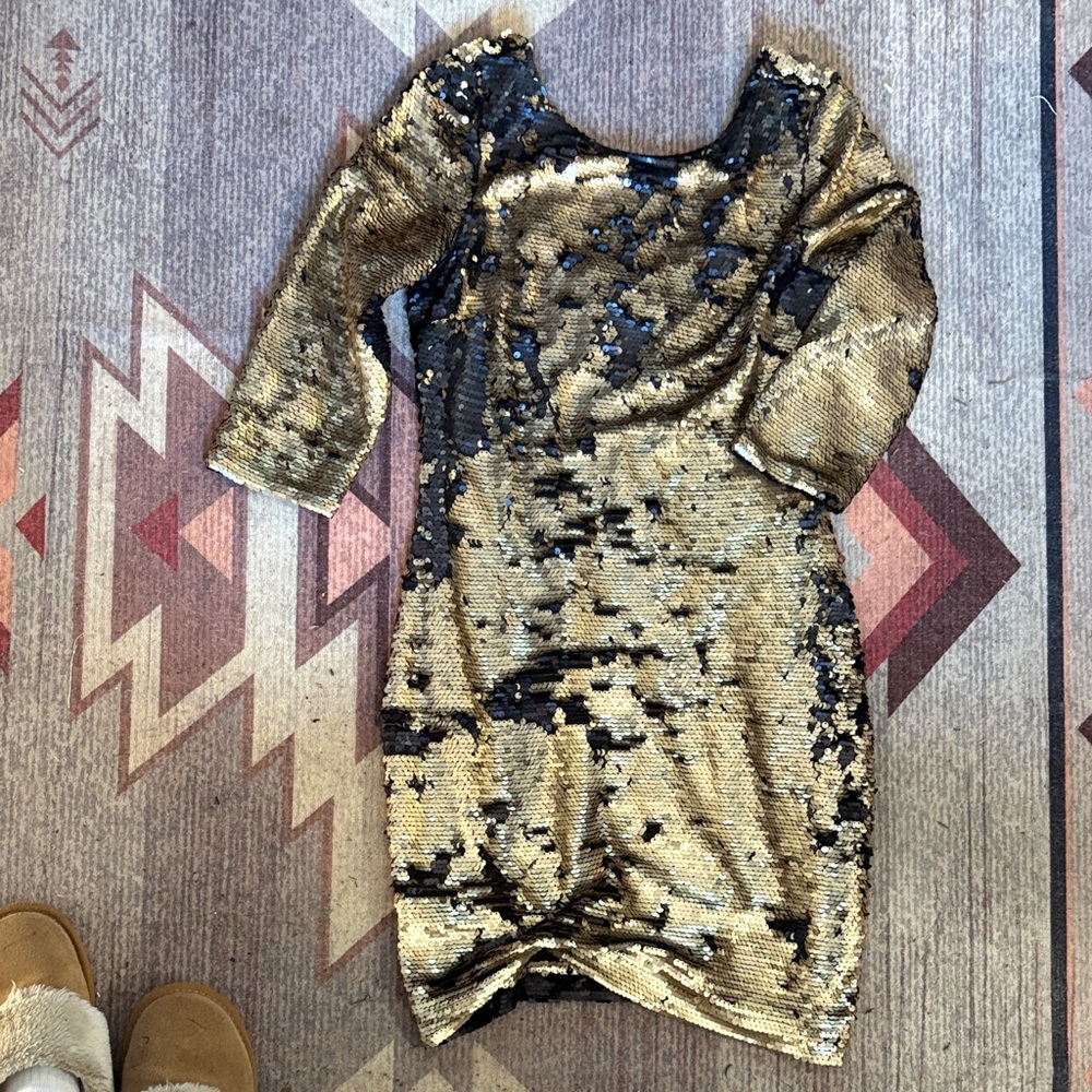 The Room Black Sequin Dress